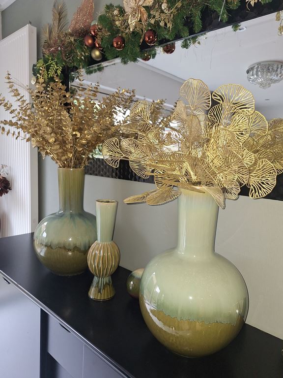 Mica Decorations Holm Vaas H 52 cm - Groen