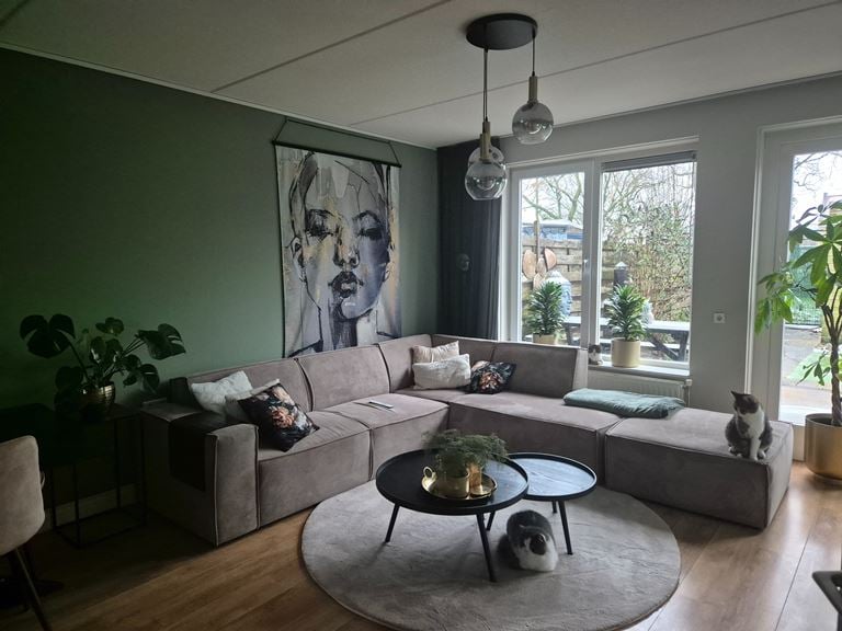 by fonQ  Joy Wandplaat met Metalen Stang 140 x 170 cm