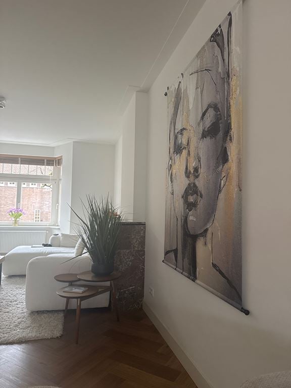 by fonQ  Joy Wandplaat met Metalen Stang 140 x 170 cm
