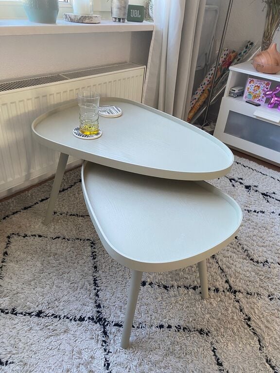 by fonQ Dusk Bijzettafel - Walnoot - Set van 2
