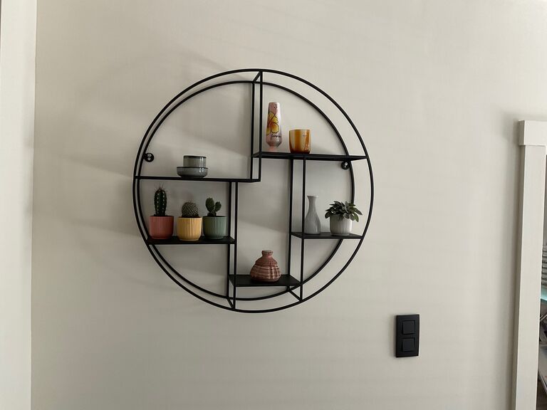 LOFT42 Wally Wandrek Rond - Metaal - Mat Zwart - 70x70x15