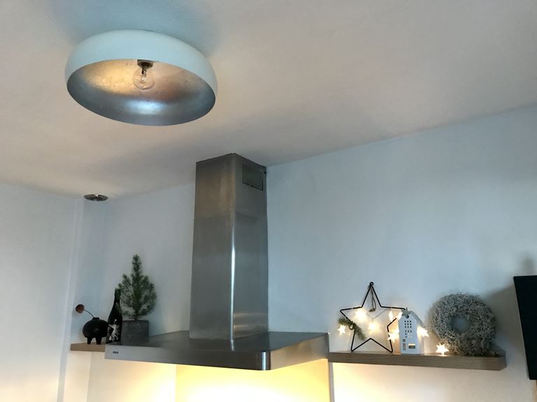 EGLO Mogano Plafondlamp Ø 40 cm - Wit/Zilver
