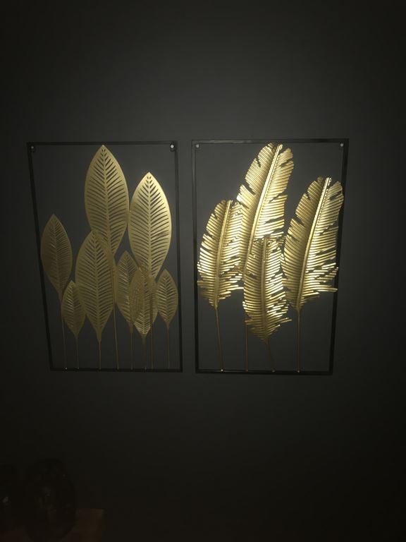 present time Feathers Wanddecoratie