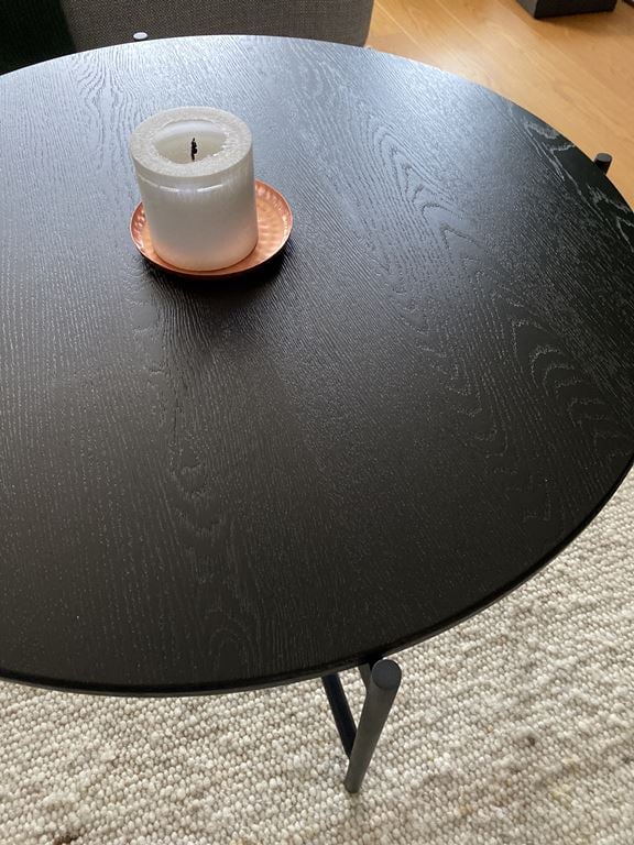 Rowico Home Skye Ronde Houten Salontafel Ø 89 cm - Zwart
