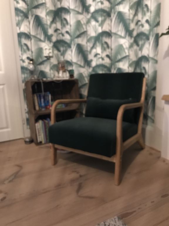 Woood Mark Fauteuil - Fluweel Antraciet