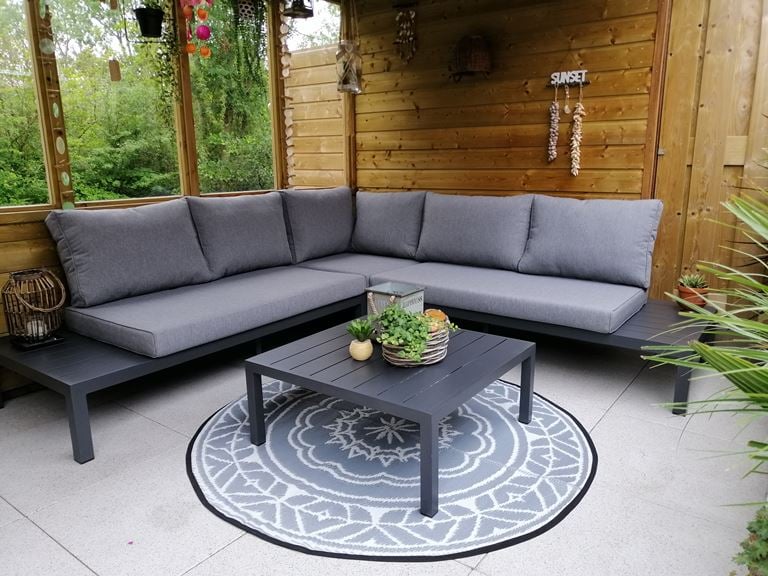 Exotan La Vida Loungeset - Teak/Antraciet