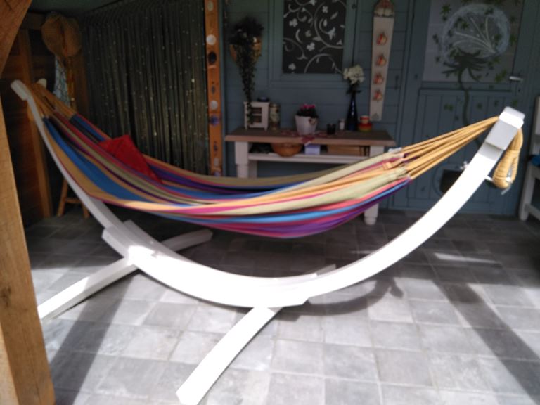 Vivere Double Cotton Hangmat met Standaard