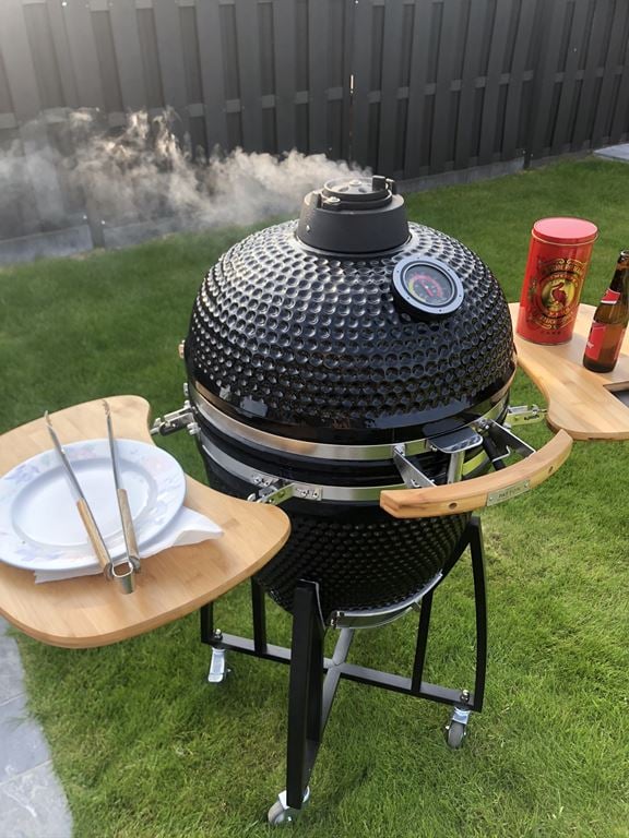 Patton Kamado Grill Keramische Barbecue 21" B 130 x D 74 cm