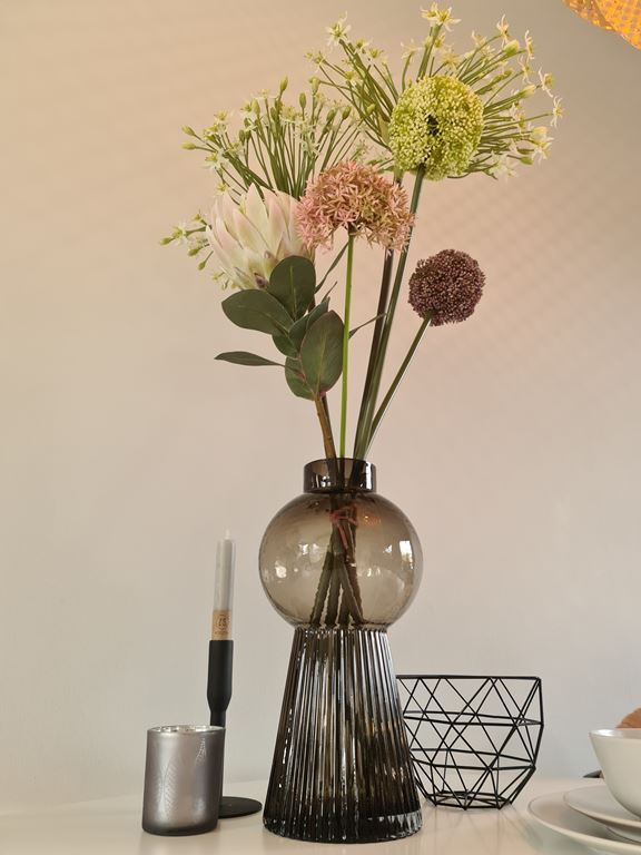 Bloomingville Brown Glass Vaas