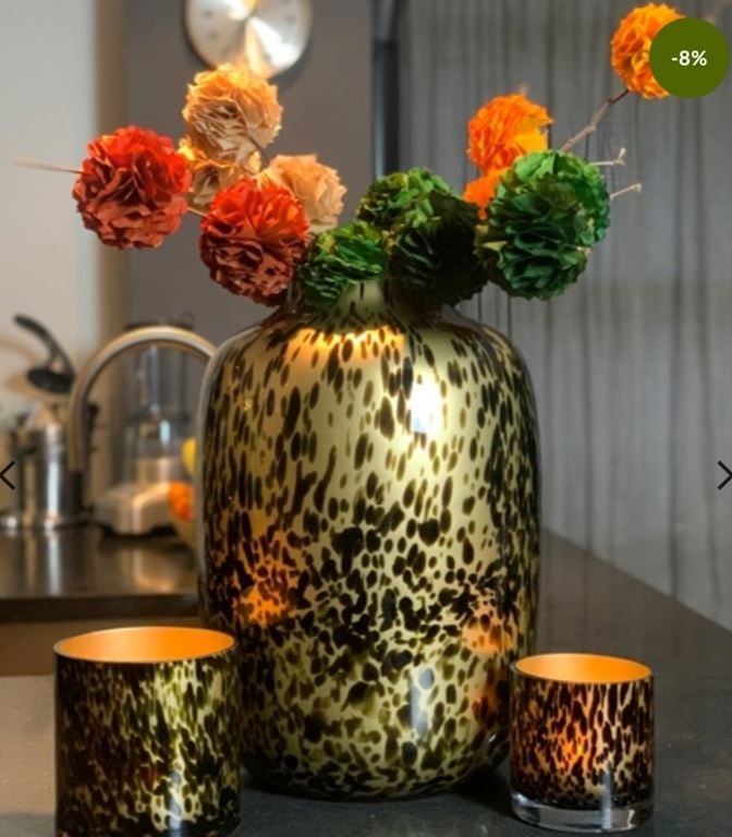 Vase The World Artic Cheetah Vaas S