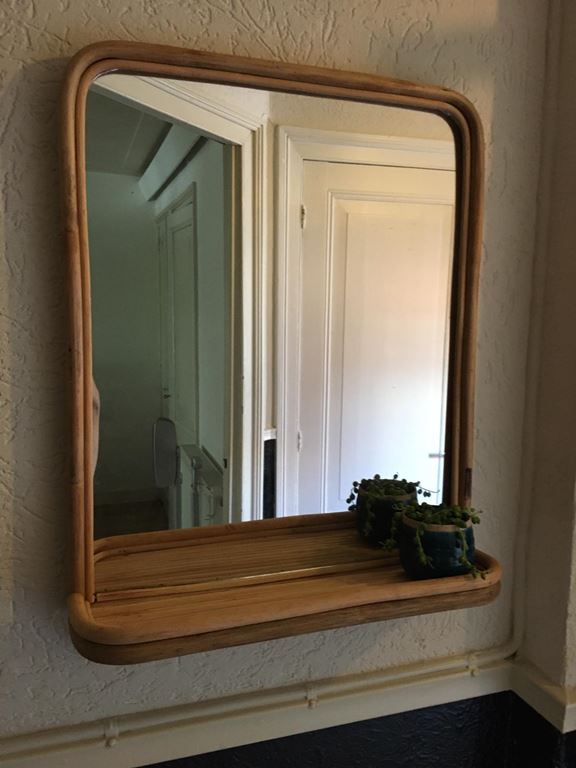 Puhlmann Rotan Spiegel - H 60 x B 45 cm