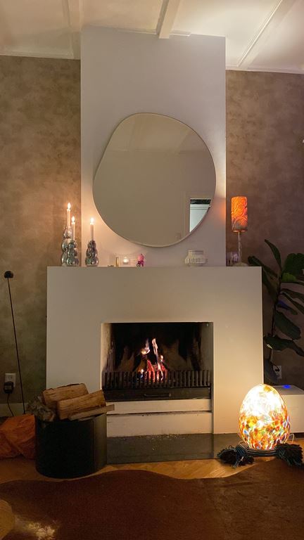 ferm LIVING Pond Spiegel - XL - Brass Frame