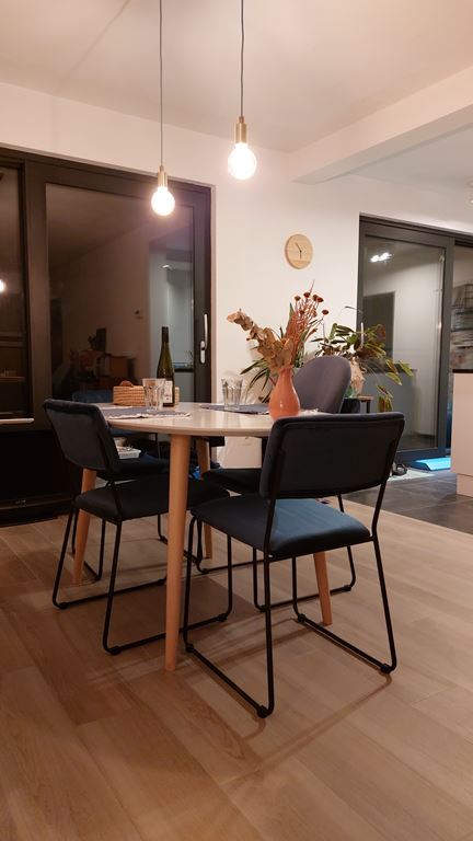 by fonQ basic Slim Eetkamerstoel - Donkerblauw