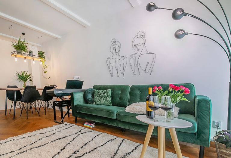 MOOS Studio 3-zitsbank - Fluweel - Oker