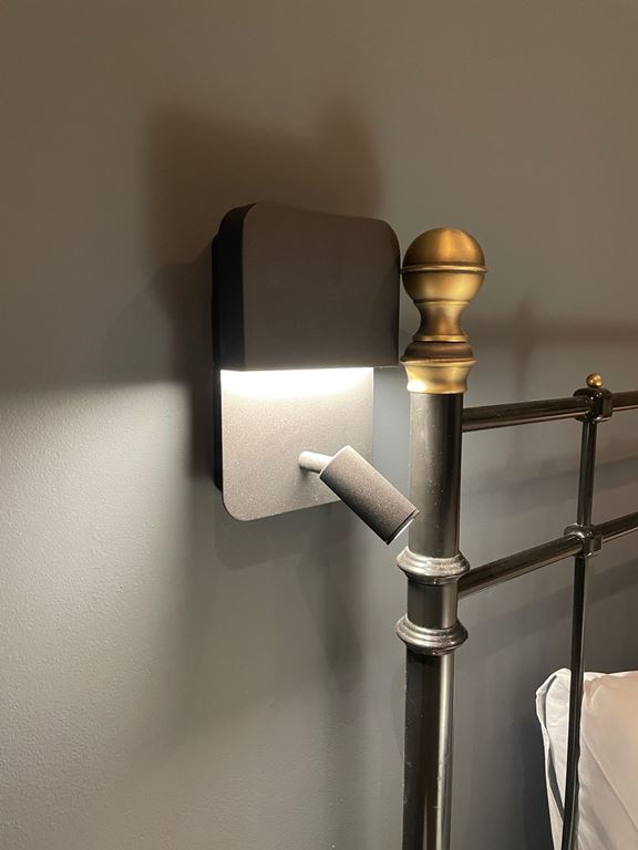 Lucide BOXER Bedlamp - Zwart