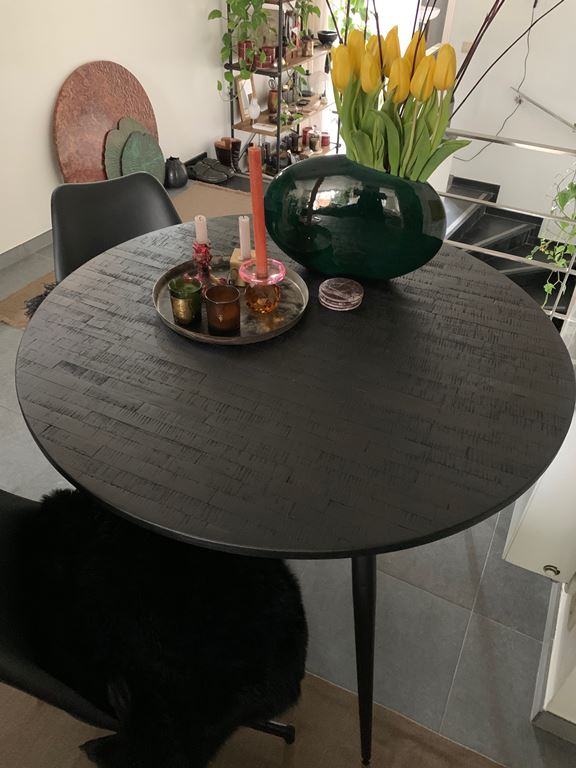 by fonQ  Nout Eettafel - Ø 110 cm - Zwart 