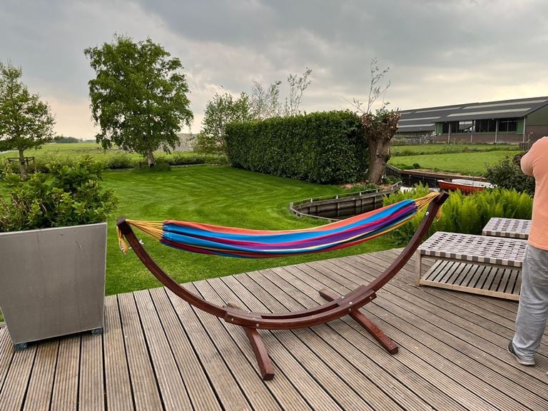 Vivere Double Cotton Hangmat met Standaard