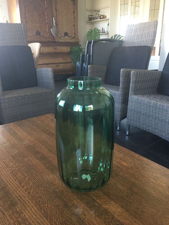 Bloomingville Green Glass Vaas