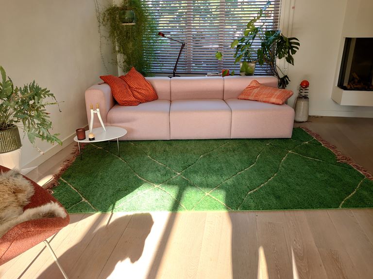 HKliving Hand Knotted Vloerkleed 180 x 280 cm - Groen