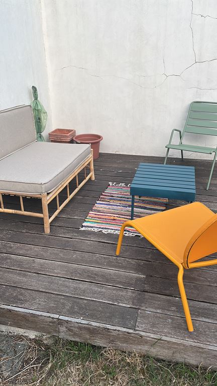 Exotan Bamboo Palletbank (met kussens) - 2-zits