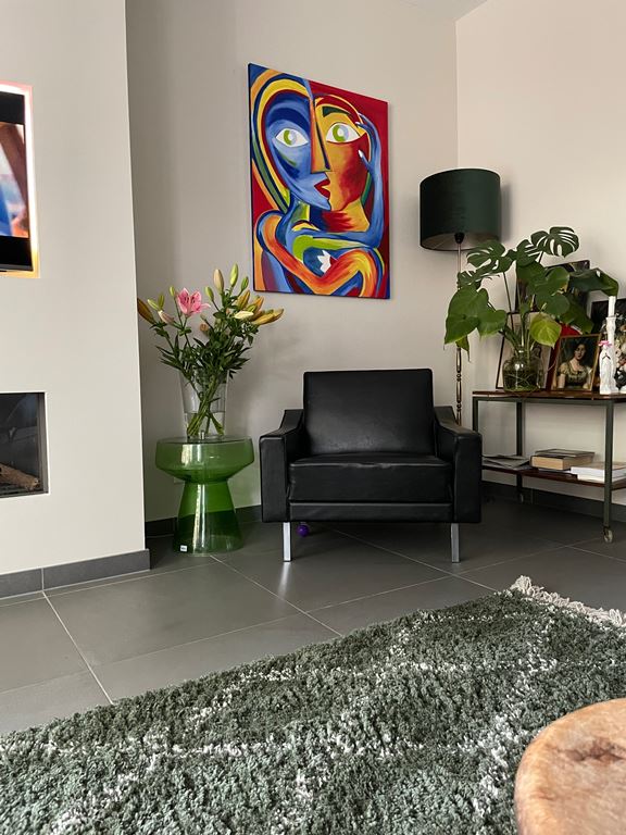 HKliving Glass Bijzettafel - groen
