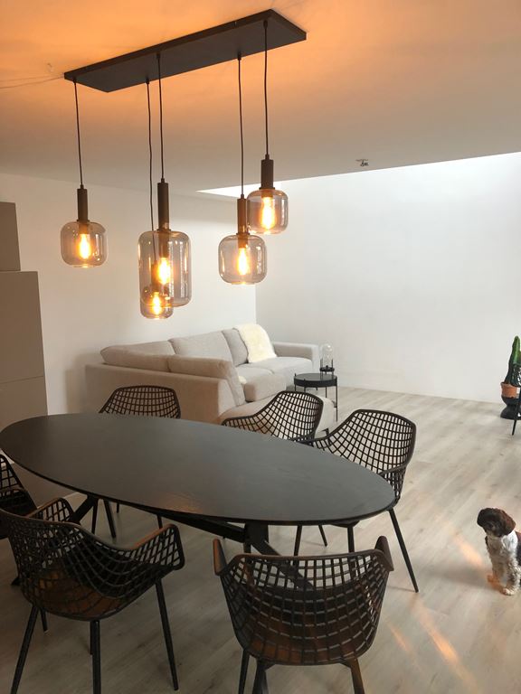 WOOOD Exclusive Bruno Eettafel - B 220 x D 100 cm - Zwart 