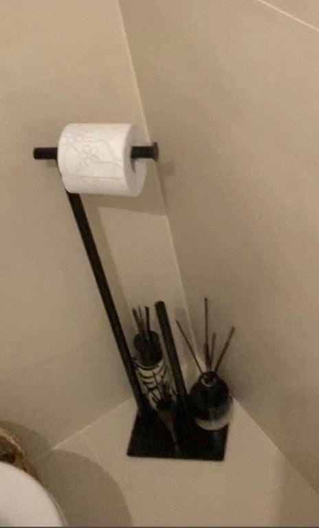 Aquanova Icon Toiletrolhouder - Zwart