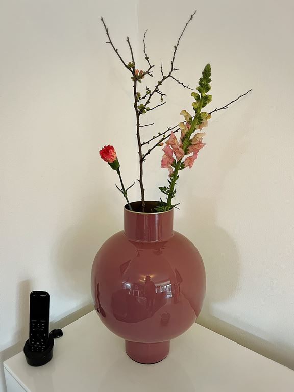 Pip Studio Metal Vaas H 40 cm - Okergeel