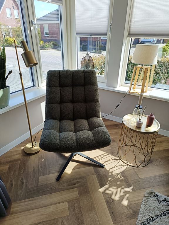 WOOOD Job Fauteuil - Bouclé - Beige
