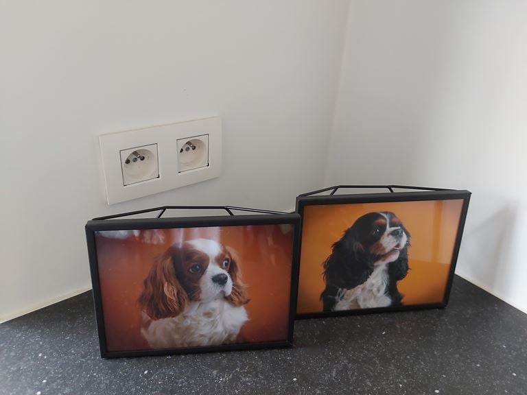 QUVIO Fotolijst hexagon staal 15 x 20.5cm - Zwart