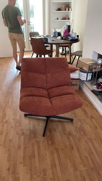 Woood Vinny Fauteuil - Bouclé - Zand