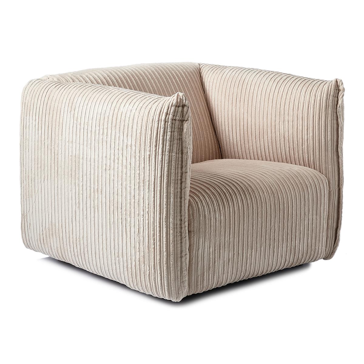 by fonQ Ribbon Fauteuil Crème - Stijlvol & Comfortabel