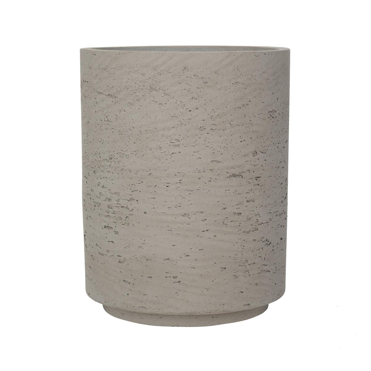 DE BESTE POTTERY POTS BLOEMPOT BEIGE-GRIJS D 21 CM H 27 CM