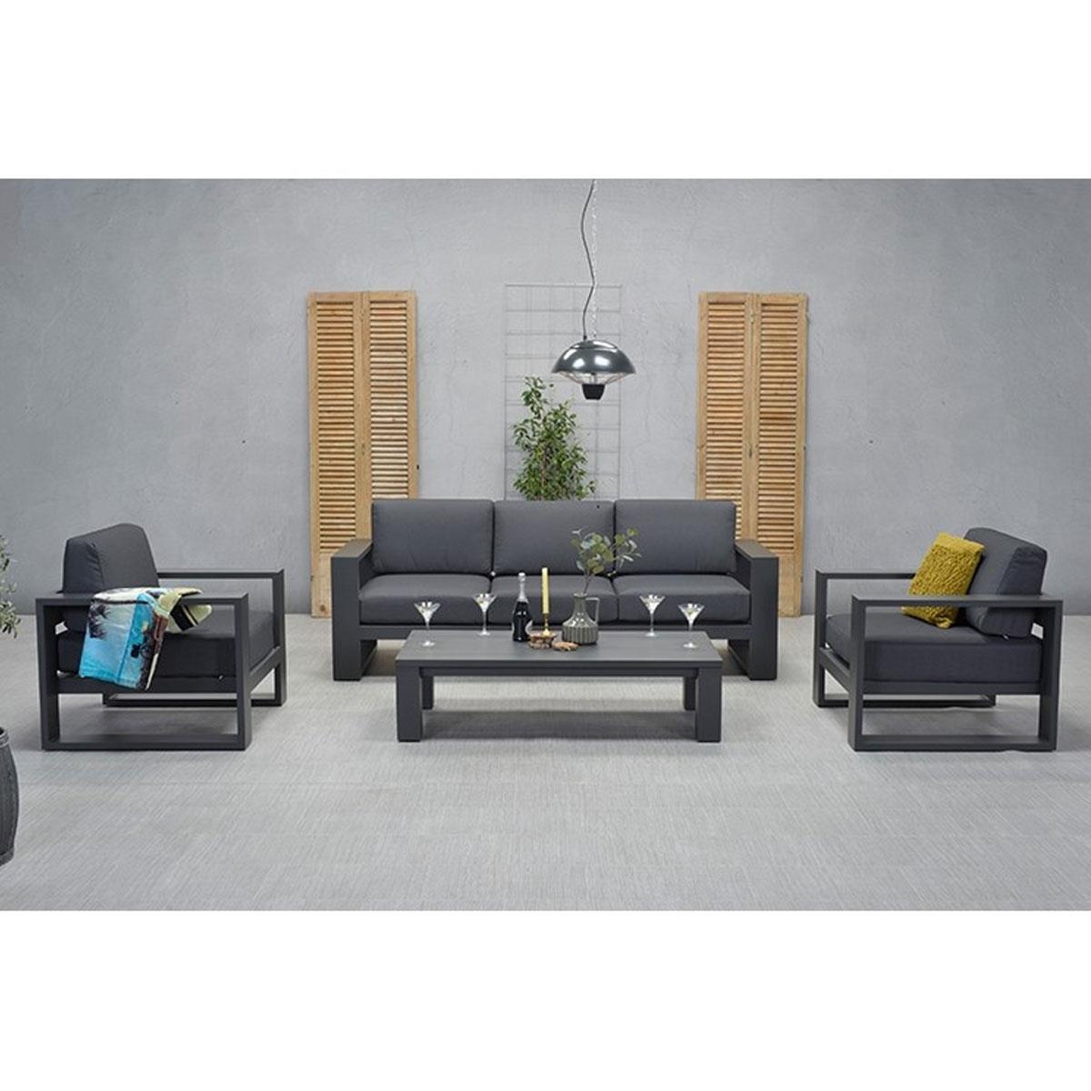 DE BESTE GARDEN IMPRESSIONS PLAZA LOUNGE TUINSTOEL - DONKER GRIJS - REVIEW