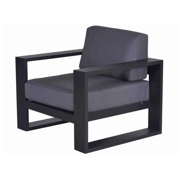 DE BESTE GARDEN IMPRESSIONS PLAZA LOUNGE TUINSTOEL - DONKER GRIJS - REVIEW