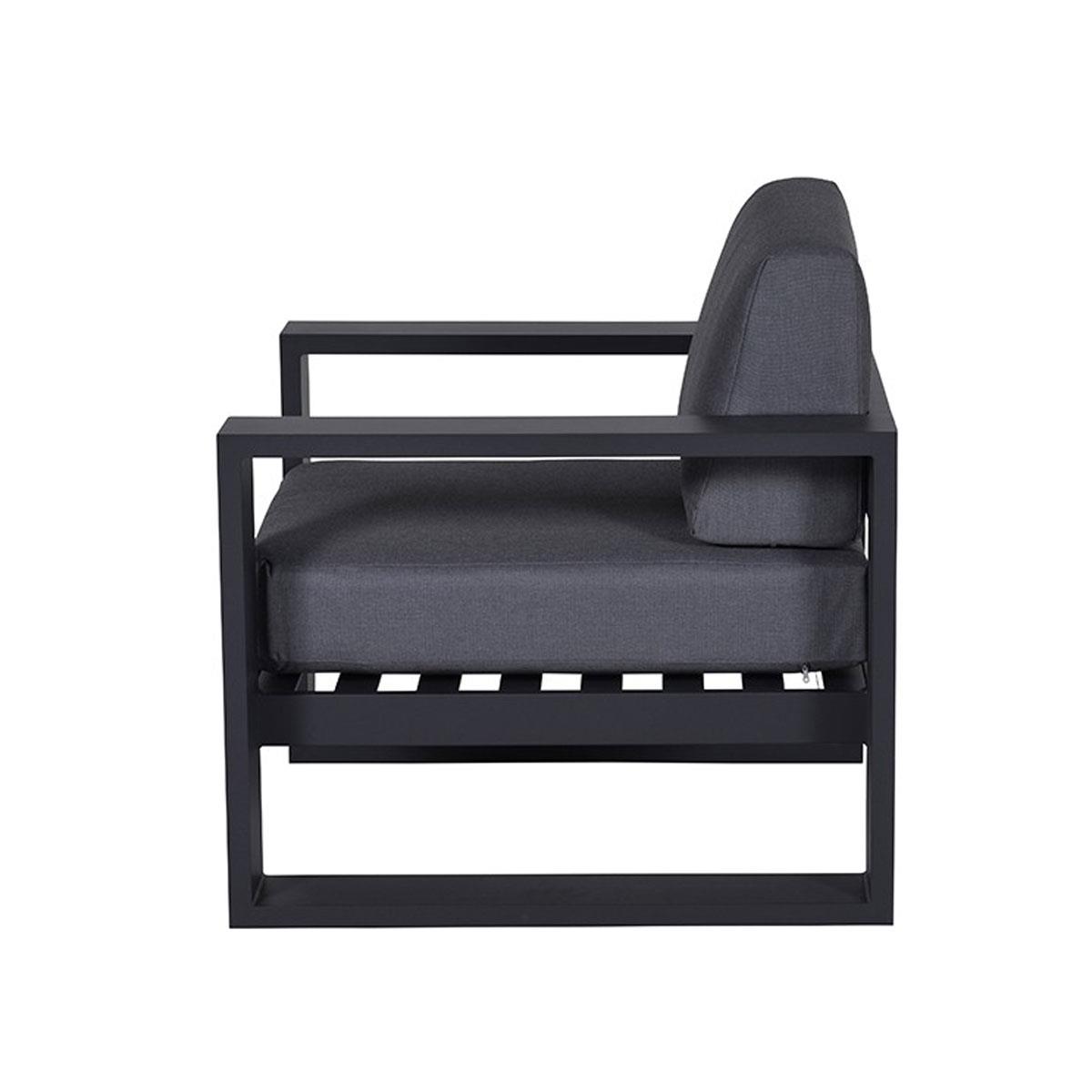DE BESTE GARDEN IMPRESSIONS PLAZA LOUNGE TUINSTOEL - DONKER GRIJS - REVIEW
