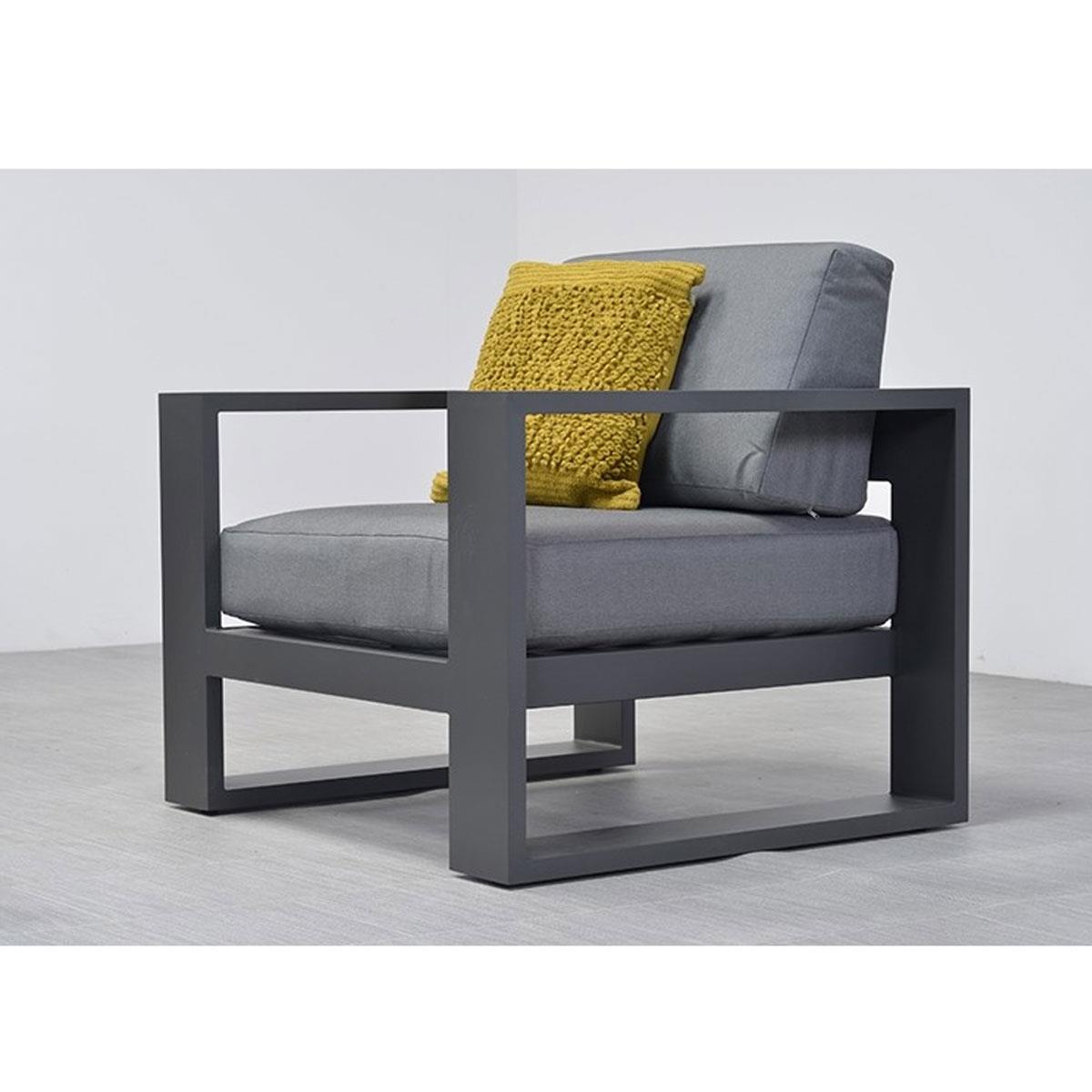 DE BESTE GARDEN IMPRESSIONS PLAZA LOUNGE TUINSTOEL - DONKER GRIJS - REVIEW