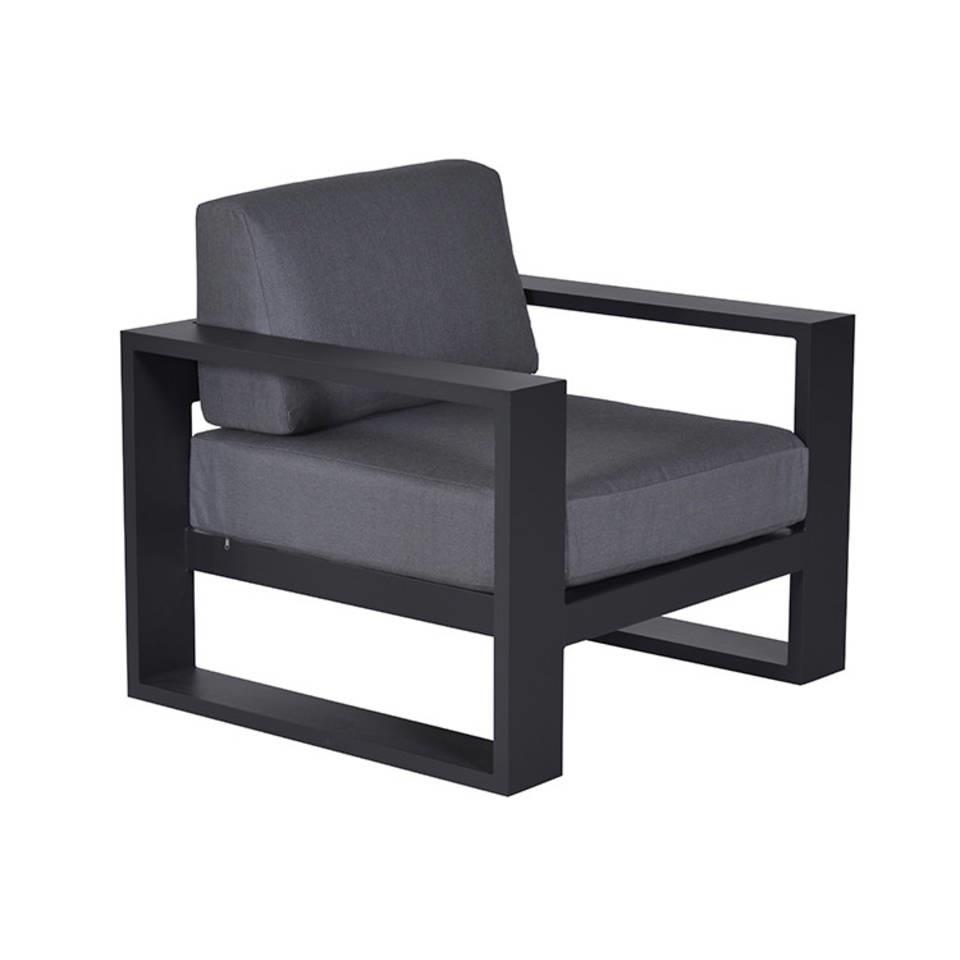 DE BESTE GARDEN IMPRESSIONS PLAZA LOUNGE TUINSTOEL - DONKER GRIJS - REVIEW