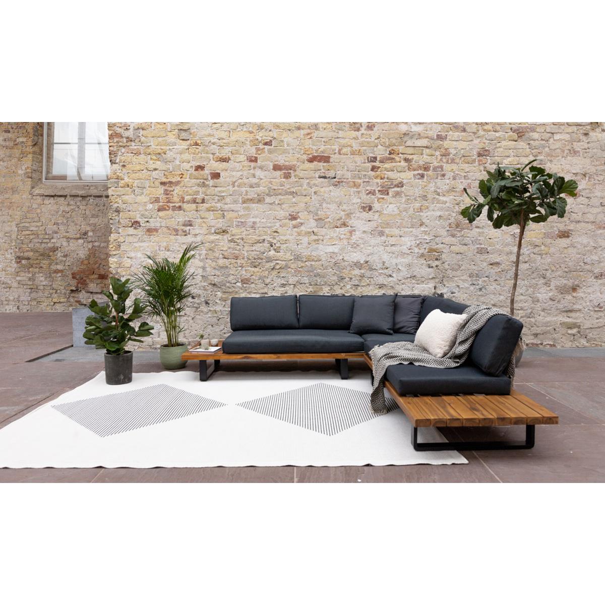 DE BESTE EVA INTERIEUR BUITENKLEED KITE ZWART 160X230CM