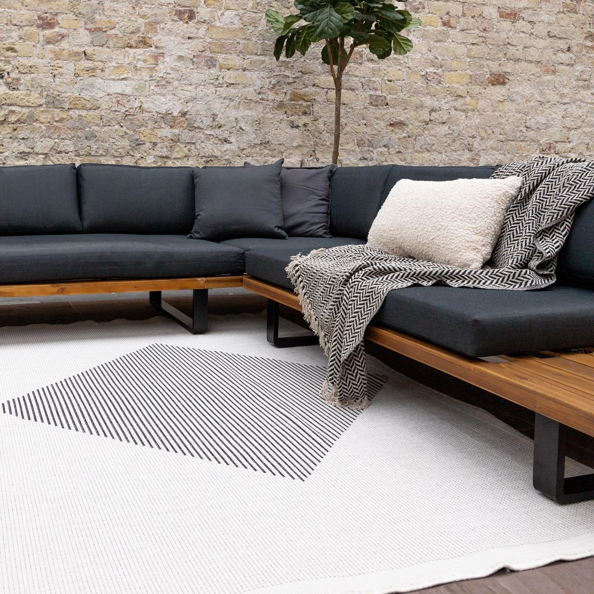DE BESTE EVA INTERIEUR BUITENKLEED KITE ZWART 160X230CM