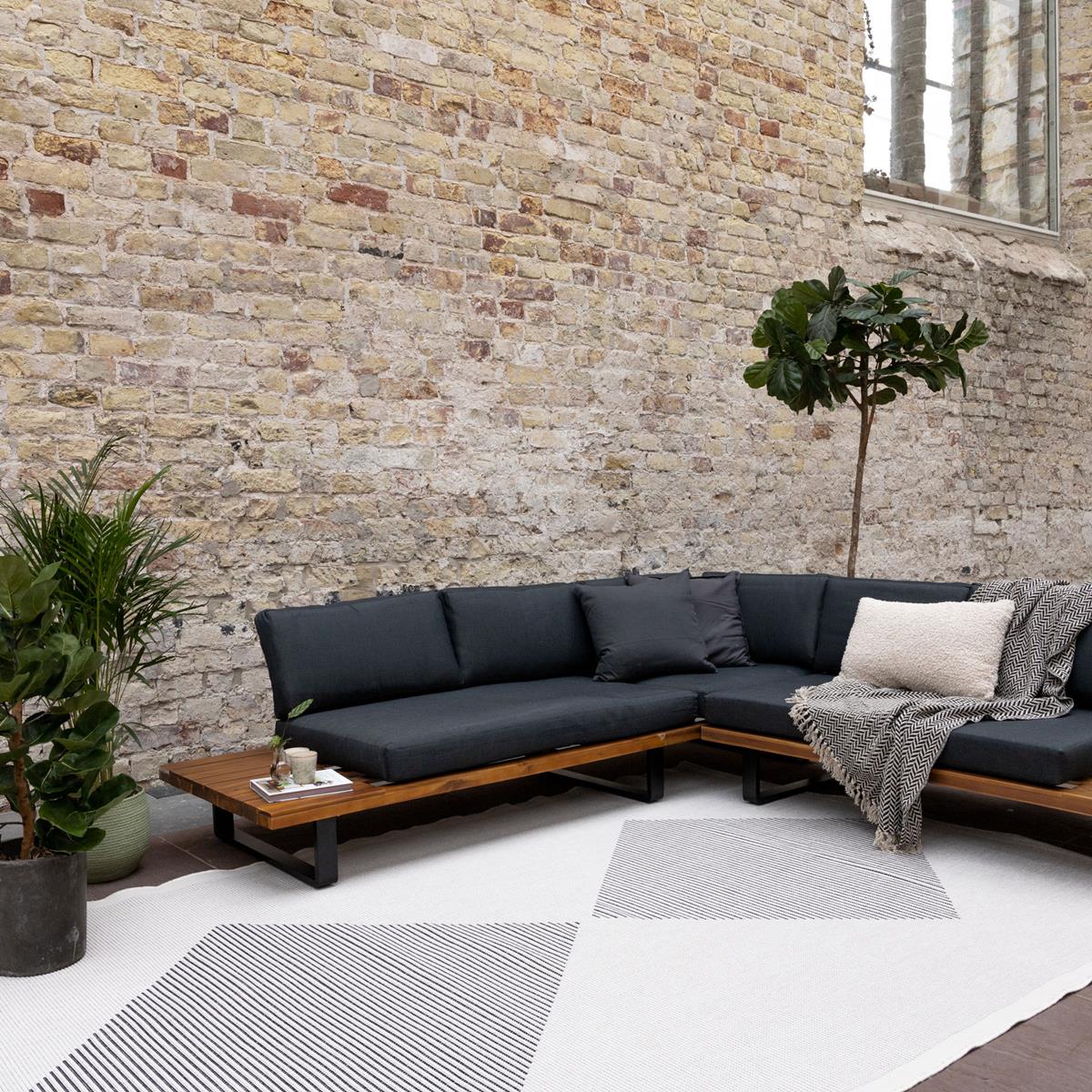 DE BESTE EVA INTERIEUR BUITENKLEED KITE ZWART 160X230CM