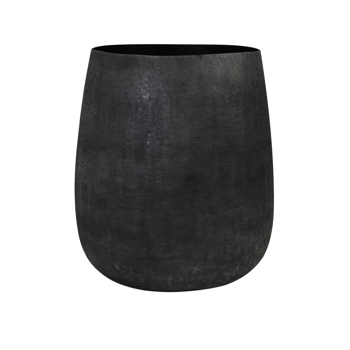 DE BESTE LICHT & LIVING BLOEMPOT GENOLI - ZWART - Ø39CM