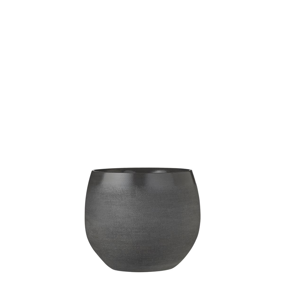 DE BESTE MICA DECORATIONS DOURO BLOEMPOT - H18 x Ø20 cm - DONKergrijs