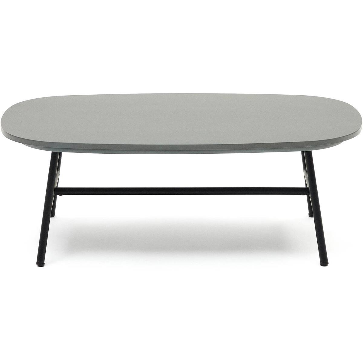 DE BESTE KEUZE: KAVE HOME - BRAMANT STALEN SALONTAFEL MET ZWARTE AFWERKING, 100 X 60