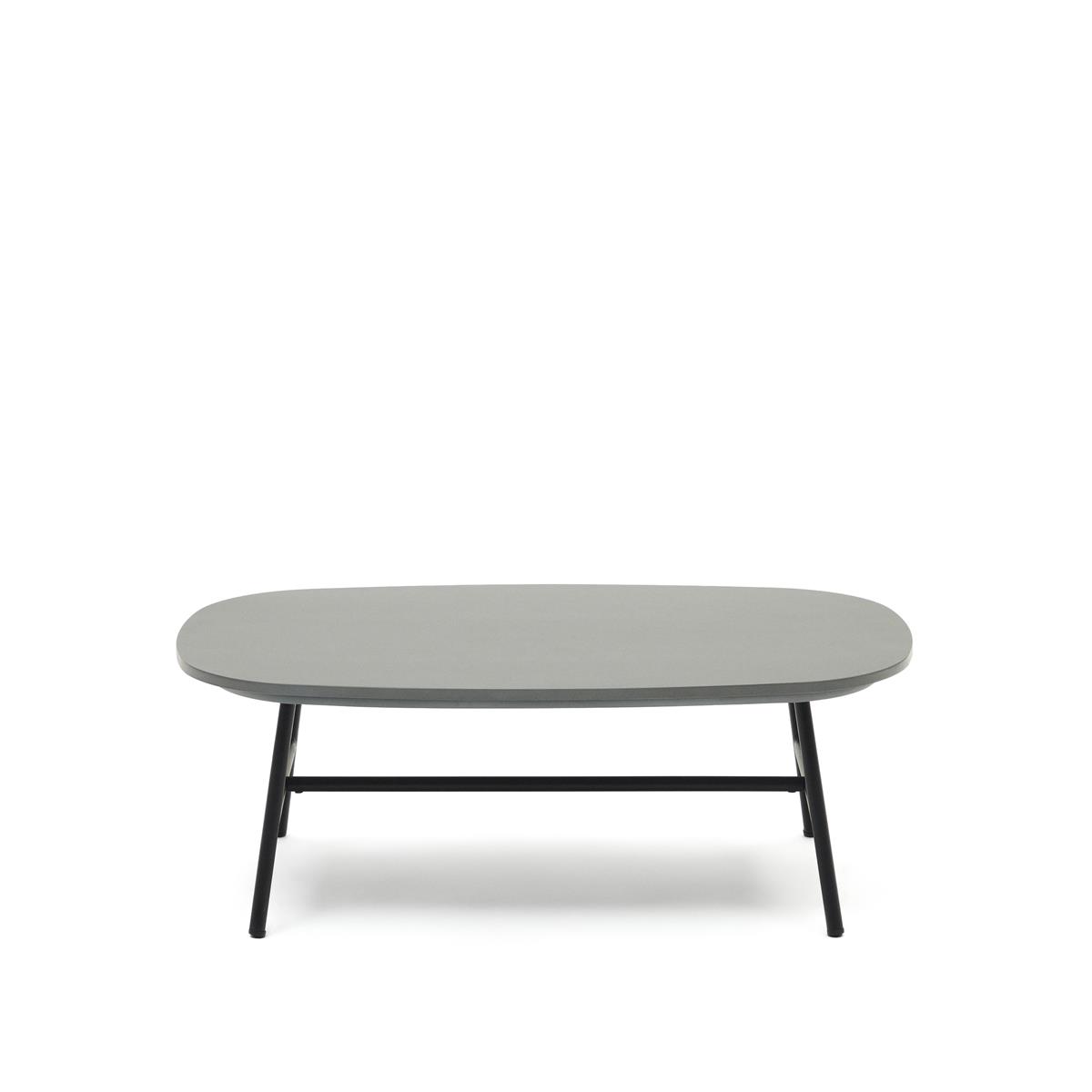 DE BESTE KEUZE: KAVE HOME - BRAMANT STALEN SALONTAFEL MET ZWARTE AFWERKING, 100 X 60