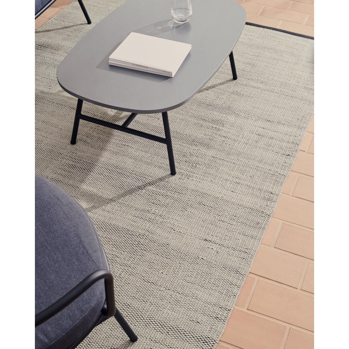 DE BESTE KEUZE: KAVE HOME - BRAMANT STALEN SALONTAFEL MET ZWARTE AFWERKING, 100 X 60