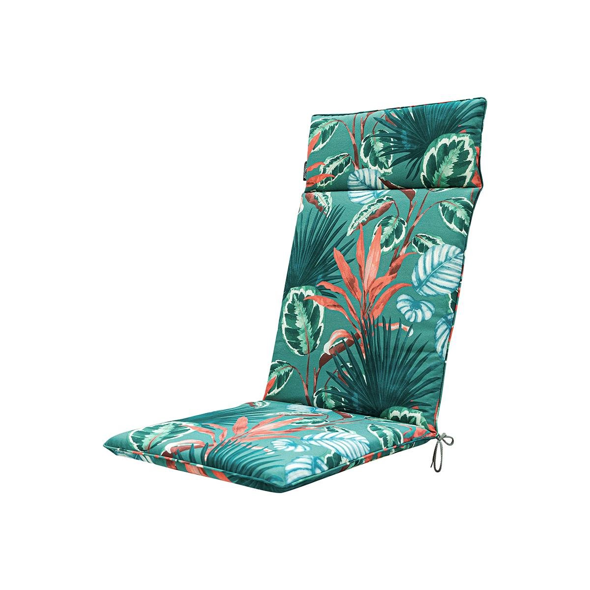 DE BESTE TUINKUSSEN MET HOGE RUG 120x50 - BLAUW - CALA SEA BLUE