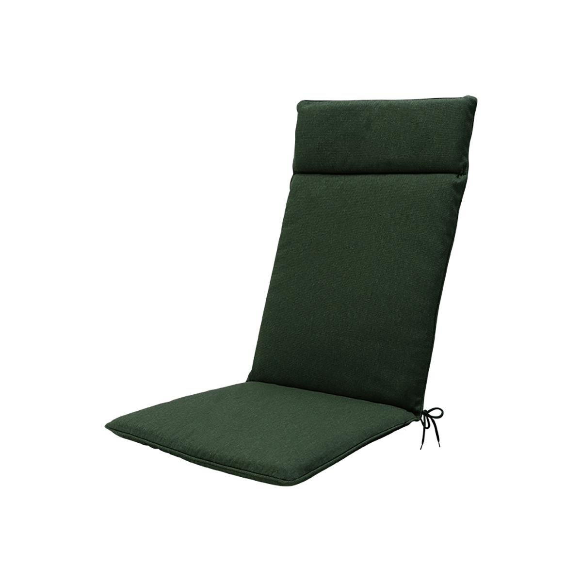 DE BESTE MADISON TUINKUSSEN MET HOGE RUG 120X50 - GROEN - BEIGE GERECYCLED CANVAS
