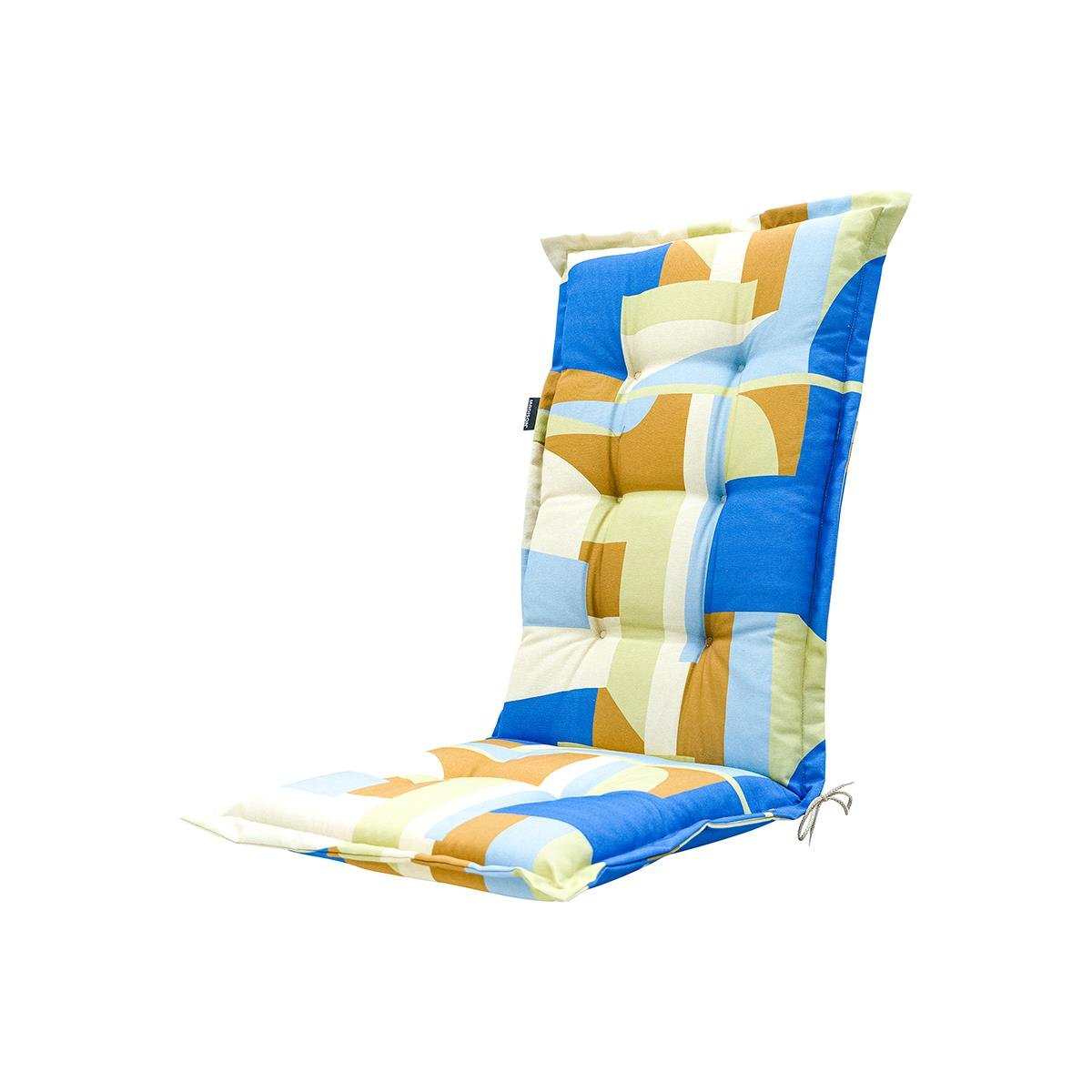 DE BESTE TUINKUSSEN HOGE RUG 123X50 - MULTICOLOR - PATCH AZUR