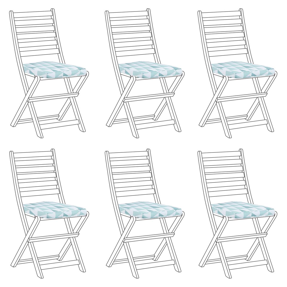 DE BESTE ZITKUSSEN SET VAN TOLVE - BLAUW POLYESTER - BELIANI